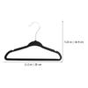 Angoily Kids’ Hangers, 10-Pack, 28 cm, Black view 3
