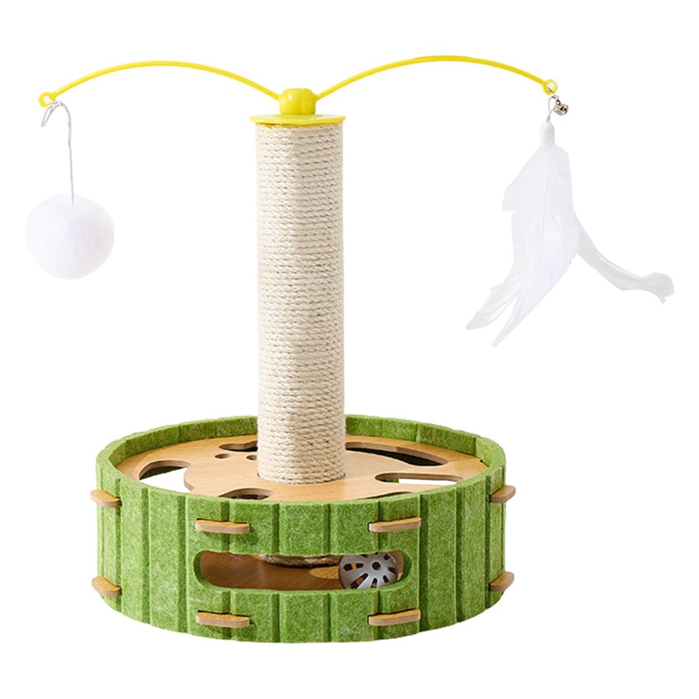 Cat Scratching Post with Ball Track
