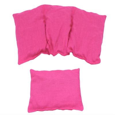 Cherry Pit Heating Pad Set, 36 x 18 cm + Small Pad, Pink Solid