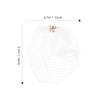 TOGEVAL White Mesh Headpiece for Brides and Women, Lightweight view 2