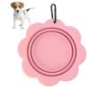 Haofy Large Collapsible Dog Bowl, Portable Silicone Pet Food Bowl, Easy-to-Clean Travel Bowl for Hiking and Outdoors (Pink) view 2