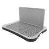 ZDETGU Portable Dog Training Toilet with Removable Wall and Mesh Tray for Puppies and Adult Pets, Indoor Use (Black) view 1