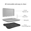 ZDETGU Portable Dog Training Toilet with Removable Wall and Mesh Tray for Puppies and Adult Pets, Indoor Use (Black) view 4