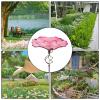 Riaisttd Metal Birdbath with Ground Stake for the Garden view 4