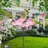 Rukjmqi Outdoor Bird Bath, Iron Art Flower Water Feeder view 2