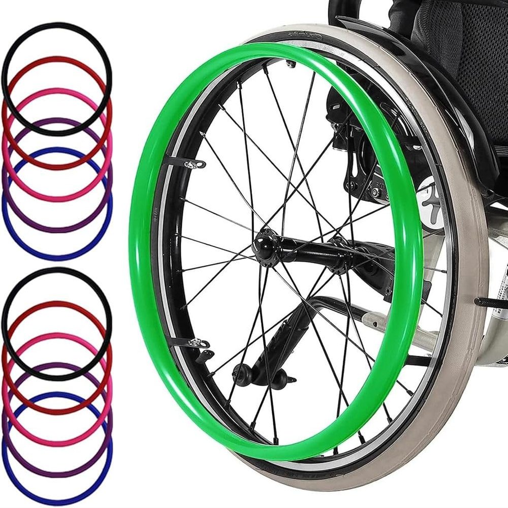 Wheelchair Handrim Covers, Non-Slip Silicone for Improved Grip and Traction