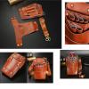 SDGBCXD Professional Hairdresser Scissor Holster, PU Leather Tool Bag view 2