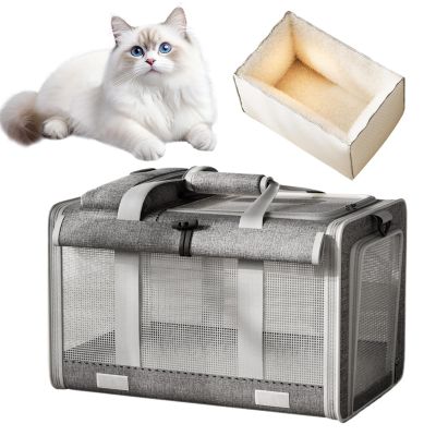 Cat Carrier Bag, Kitten Transport Organizer with Removable...