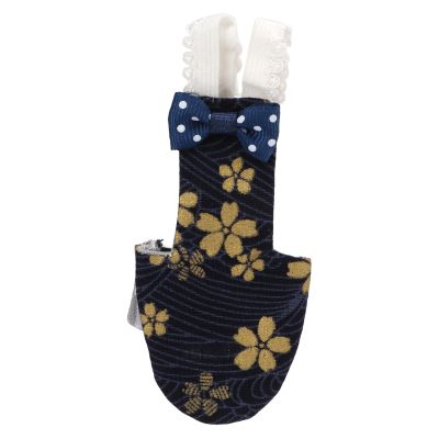 Adjustable Bird Diaper with Golden Floral Pattern