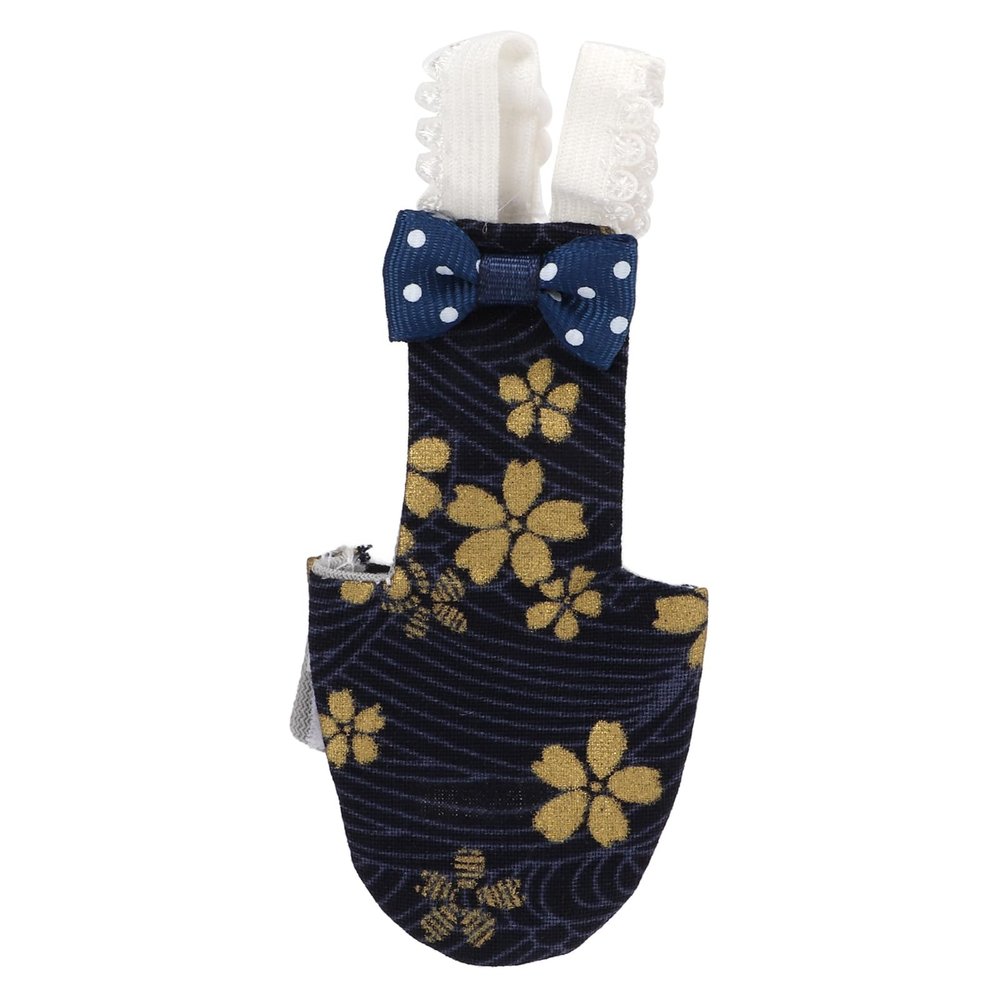 Adjustable Bird Diaper with Golden Floral Pattern