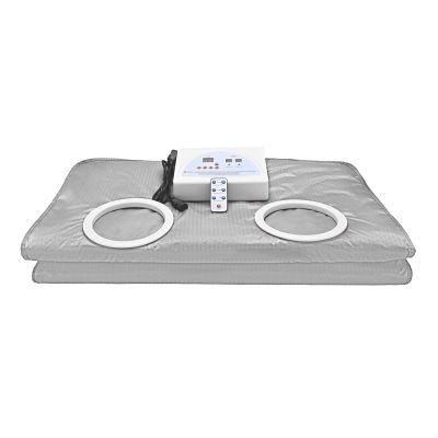 Stretchable Far-Infrared Sauna Blanket with Sleeves, Silver