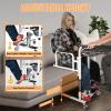 Height-Adjustable Patient Lift Transfer Chair with Commode Pan and Seat Cushion view 3