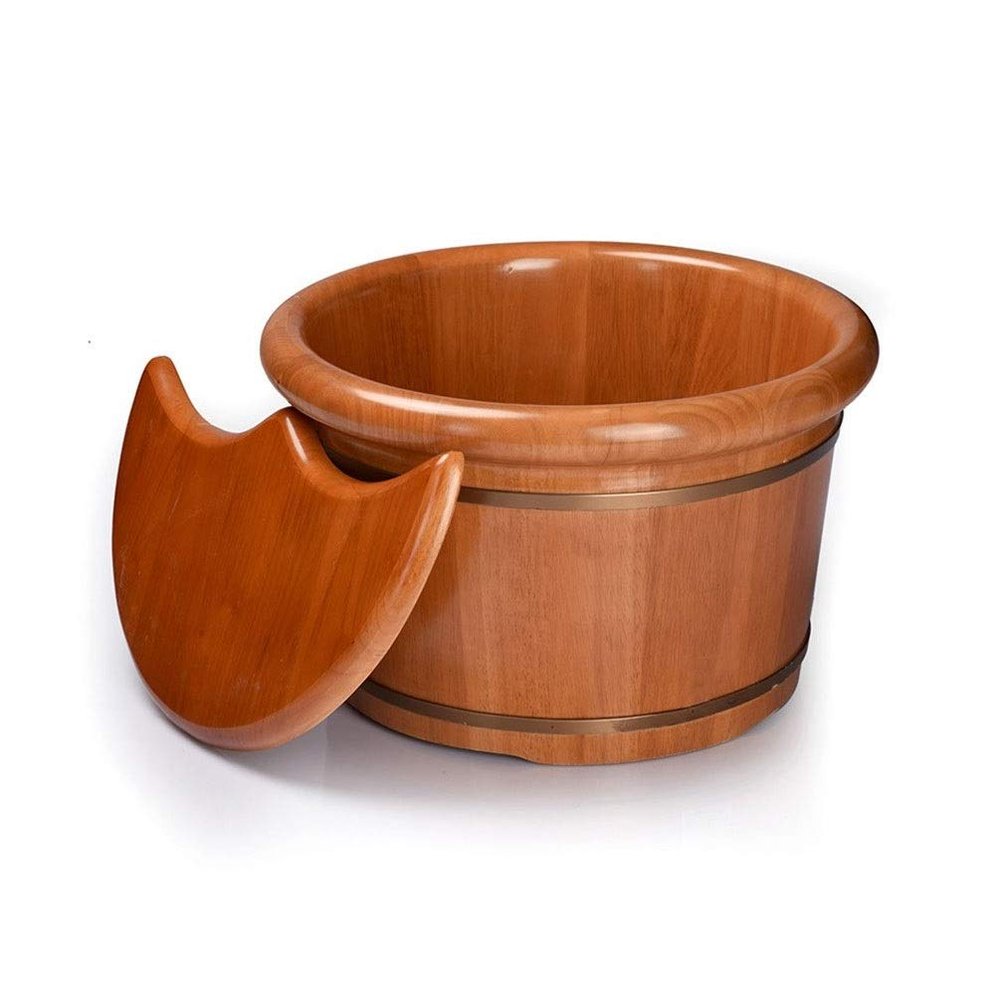 ASerZenith Wooden Foot Bath Tub for Adults