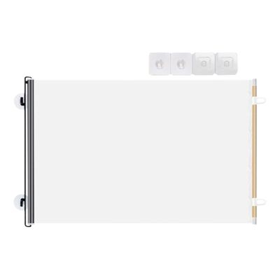 140 cm Dog Gate, Transparent PVC Safety Barrier, No Drilling, Indoor and Outdoor Pet Gate