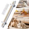 140 cm Dog Gate, Transparent PVC Safety Barrier, No Drilling, Indoor and Outdoor Pet Gate view 3