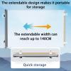 140 cm Dog Gate, Transparent PVC Safety Barrier, No Drilling, Indoor and Outdoor Pet Gate view 4