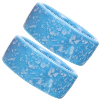 Hamster Ceramic Food Bowls, 2-Pack, Wear-Resistant, Christmas Party