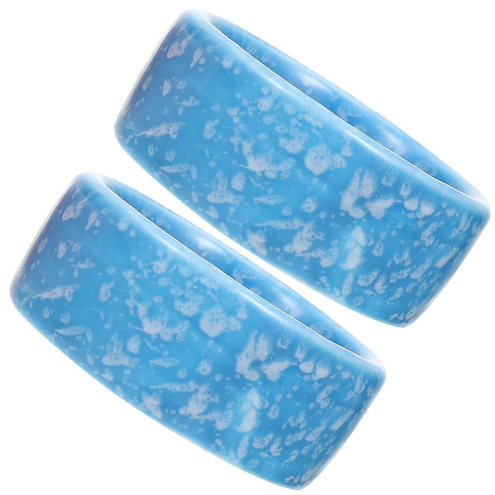 Hamster Ceramic Food Bowls, 2-Pack, Wear-Resistant, Christmas Party