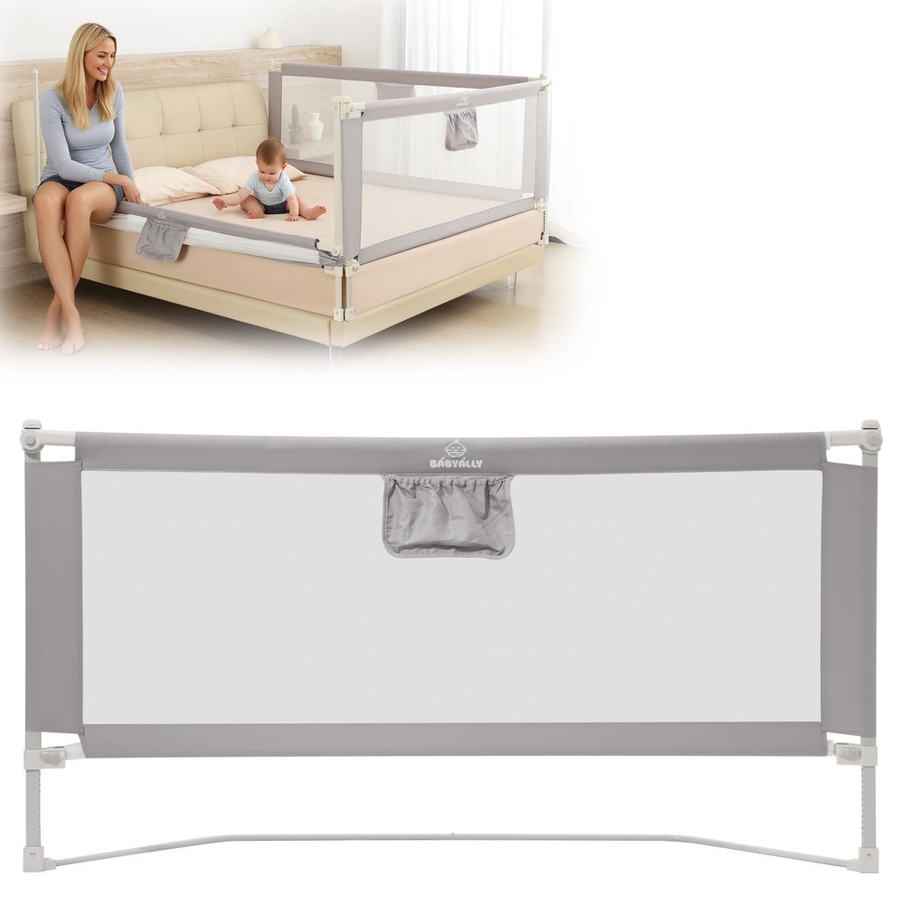Baby Bed Rail, 140 cm, Foldable, 5-Minute Installation