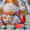 Artibetter Soft Ceramic Cat Base Cushion with Floral Pattern, Washable Lucky Cat Mat view 3