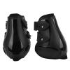 Horse Tendon Boots Set, Adjustable PU Shell, Black, Hind Legs, Size M view 1