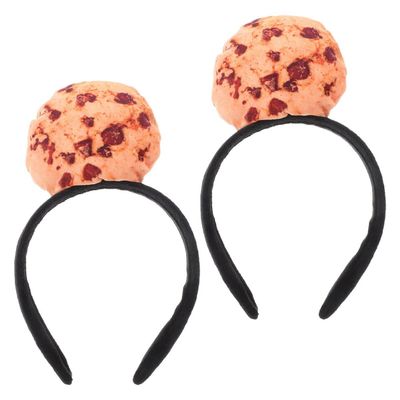 HEATSHAKING Realistic Cookie Headbands, 2-Pack
