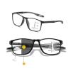Self-Tinting Progressive Reading Glasses, Banogalle Automatic Multifocal Blue-Light-Filtering TR90 Glasses (Black/Gray, 2.0x) view 1