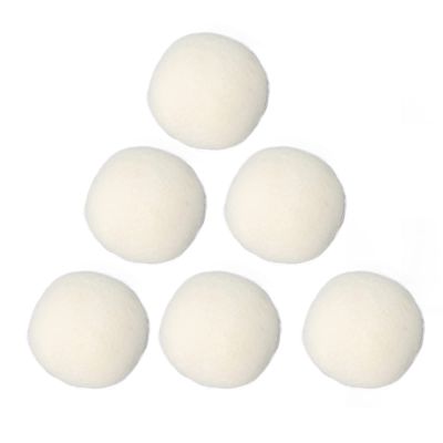 CFTGIW 6-Pack Wool Dryer Balls, High Density, 4 cm