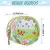 Colorful Butterfly Rainbow Flower Bee Baby Girl Pacifier Pouch with Zipper and Clip view 3