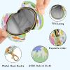 Colorful Butterfly Rainbow Flower Bee Baby Girl Pacifier Pouch with Zipper and Clip view 4