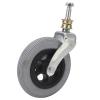 6-Inch Gray PU Inflatable Wheelchair Replacement Front Wheel view 1