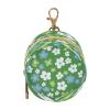 Trendy Baby Pacifier Pouch with Zipper and Clip, Green, White and Blue view 1