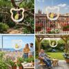 Wooden Bear-Shaped Swing Toy for Budgies and Lovebirds view 4