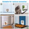 Indoor Cat Door - Pet Access Door, 4-Way Locking view 4