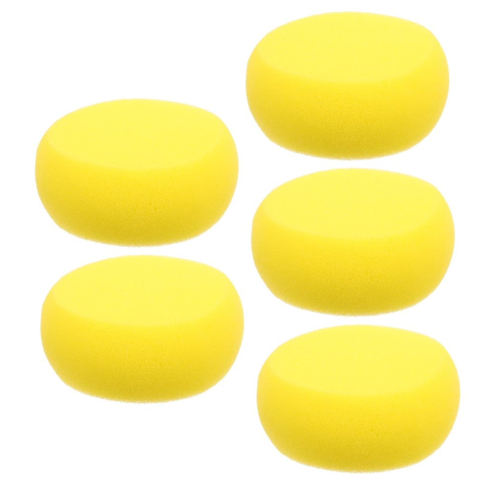 Toyvian 5-Piece Yellow Pet Bath Sponge Set