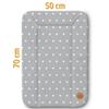 Waterproof, Washable Changing Mat 70 x 50 cm – Stars and Gray view 2