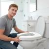Raised Toilet Seat for Seniors, Non-Slip Ergonomic Support view 3