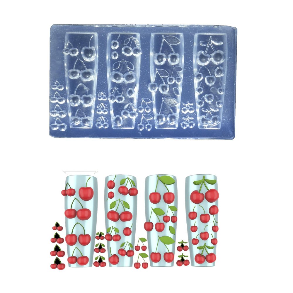 Flexible Flower Nail Art Silicone Mold