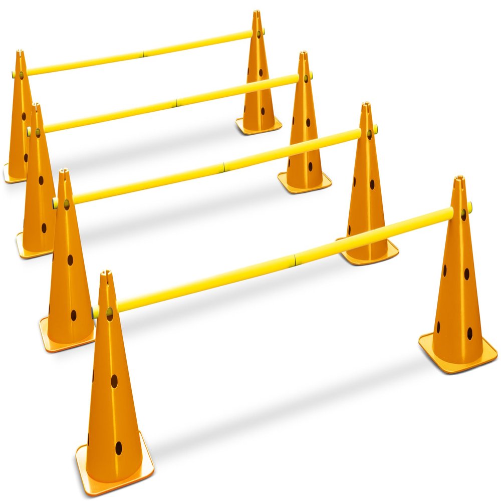HAEST Plug-In Hurdle Set, 160 cm, Height-Adjustable