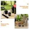 TOVINANNA Portable Ceramic Gongfu Tea Set with Cups view 3