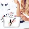 Large-Capacity Makeup Bag with Letter Print, Spacious Travel Toiletry Bag, Easy to Clean, 17 Colors (1) view 3