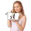 Large-Capacity Makeup Bag with Letter Print, Spacious Travel Toiletry Bag, Easy to Clean, 17 Colors (1) view 4