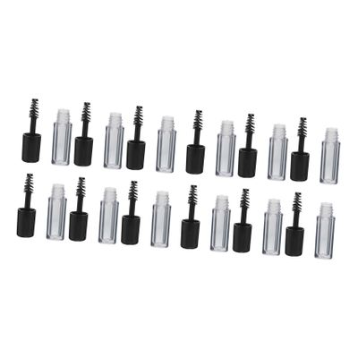 BESTYASH 12-Pack Transparent Mini Mascara Tubes with Brushes