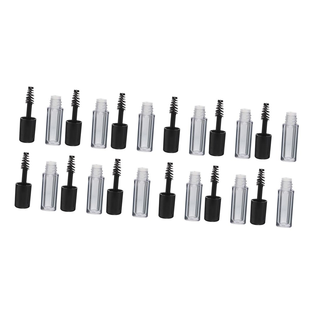 BESTYASH 12-Pack Transparent Mini Mascara Tubes with Brushes
