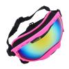Jiawu Dog Sunglasses for Large Dogs, Pink Frame with Red Lenses view 2