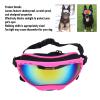 Jiawu Dog Sunglasses for Large Dogs, Pink Frame with Red Lenses view 3