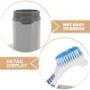 Portable Denture Brush and Cleaning Box for Dentures and Retainers, Blue PP view 3