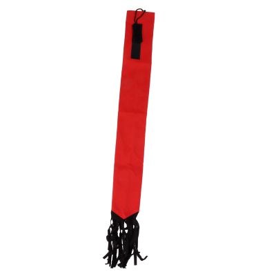 HUSHUI Horse Tail Bag, Nonwoven Tail Protector with Fringe Design and Hook-and-Loop Closures, Red
