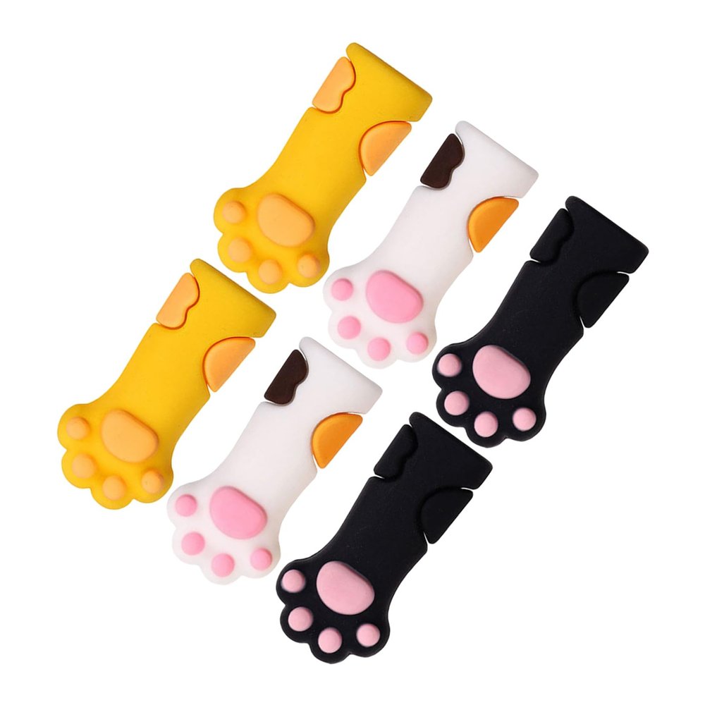 Angoily 6-Pack Silicone Nail Caps for Cats