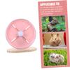 Silent Hamster Wheel with Sturdy Wooden Frame view 3